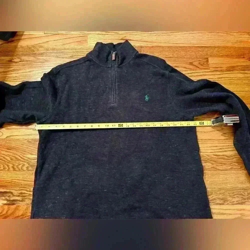 Polo Ralph Lauren Men’s Quarter Zip Gray Speckled - Large